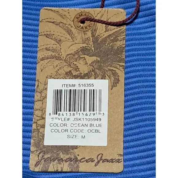 Jamaica Jaxx Mens Size M Shirt Polo Striped NWT Modal - Picture 8 of 10